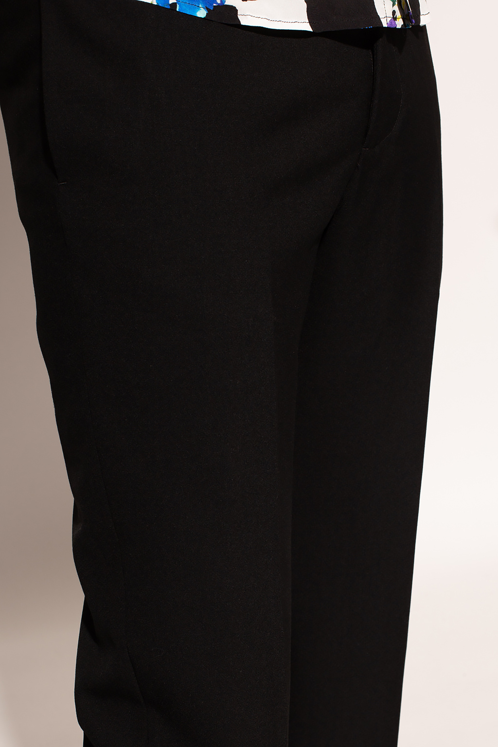 Off-White Pleat-front trousers with logo